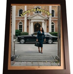 Manifesting Picture in Glass Front Frame 8x10 Picture AI wall